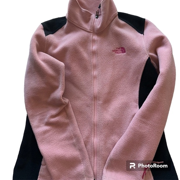 The North Face Sweaters - PINK and blsck north face zip up